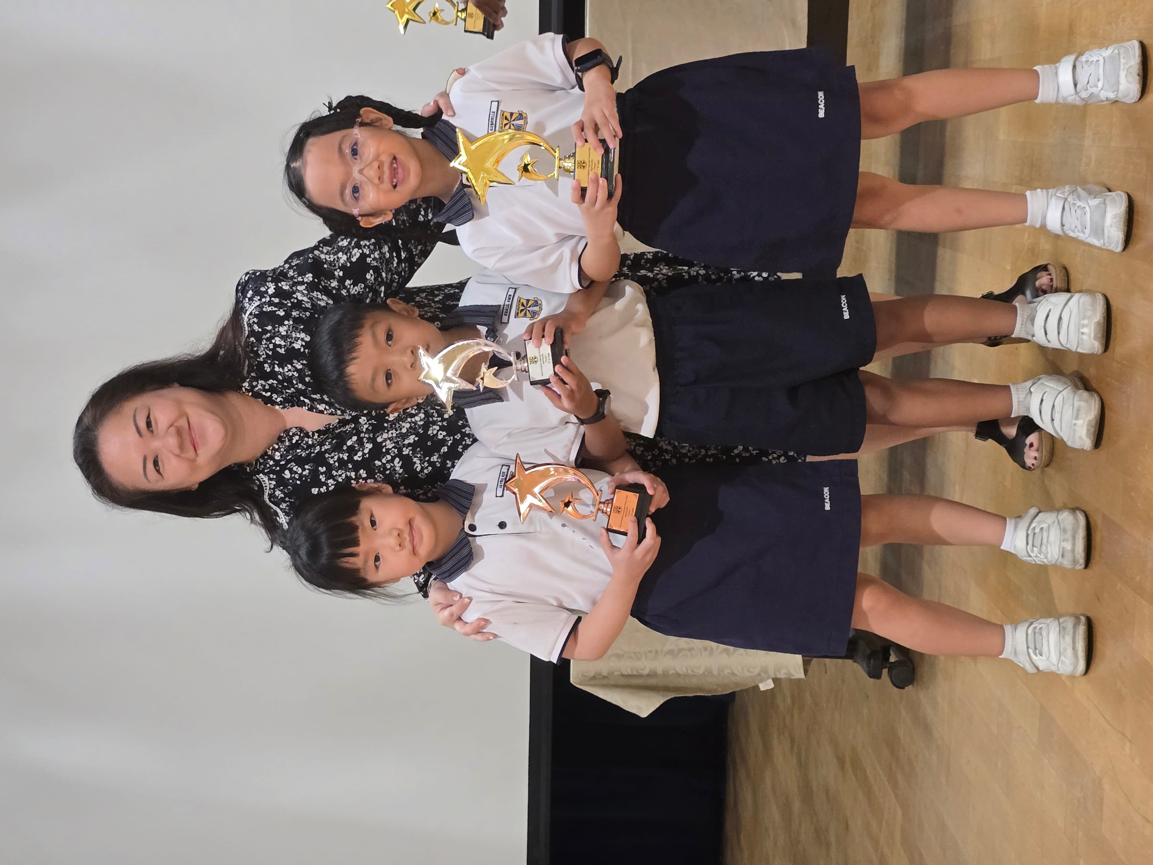 Winners for P1 Spelling Bee